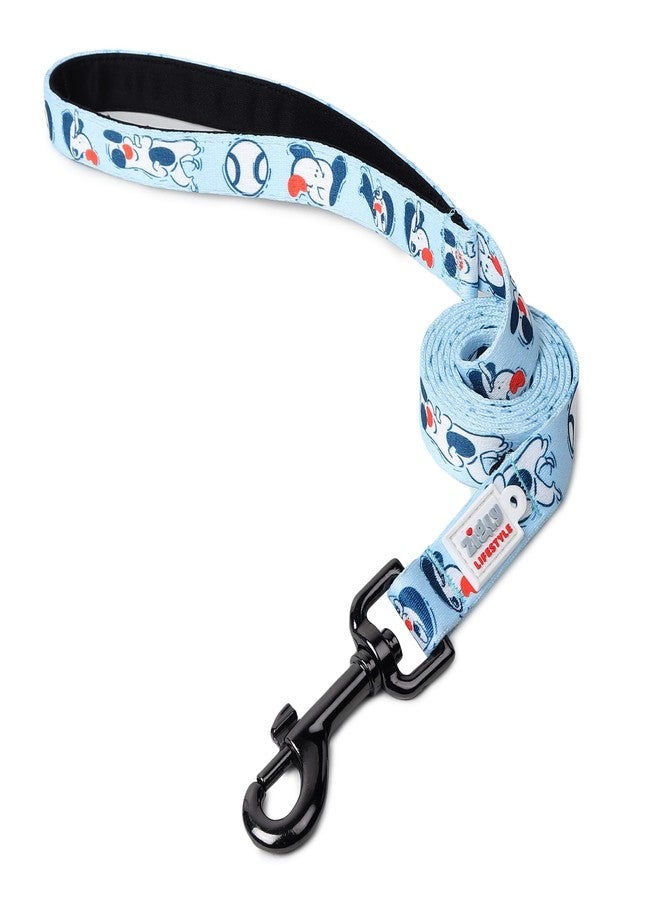 Zigly Lifestyle Doodle Dog Leash-Blue | Durable Long Leash for Dogs | Comfortable Grip, Stylish Printed Ltraining Leash for Daily Walks - Image 1